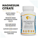 Coc March N.M.D Coco March Magnesium Citrate - Relaxation- Sleep - Nervous & Digestive System Support, Gluten Free, Soy Free, Dairy Free, Keto Friendly, Vegan, 800 mg per Serving, 120 Capsules