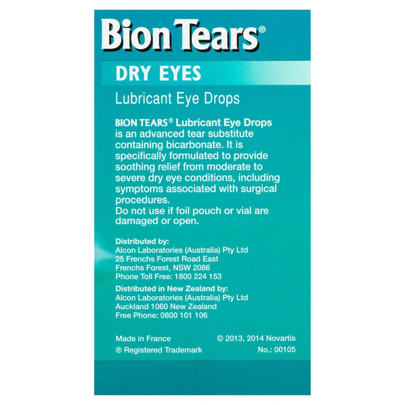 Bion Tears Eye Drop 0.4ml x 28