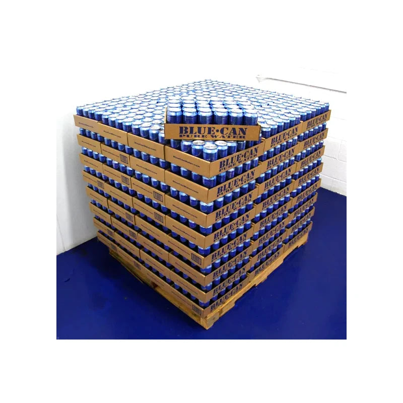 Blue Can Water Case of 24 Cans of Blue Can Emergency Survival Drinking Water 50 Year Shelf Life