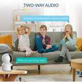 YI Dual-Lens Indoor Camera, Home Security Camera System w/ Fixed Lens and Dome