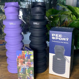 PeeSport Adventure Pee Bottle for Men and Women - Color: Black