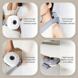 Cordless Stomach Massager, Electric Abdominal Massager with 3 Levels Intensity Adjustable, Clockwise/Counterclockwise Kneading, 10 Minute Automatically Shut Down, for Discomfort, Promote Metabolism