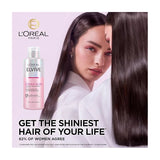 L'Oreal Paris Elvive Glycolic Gloss Lamination Rinse-Off Treatment, With Gloss Complex and Glycolic Acid, Fills and Seals Hair Fibres, For Long-lasting Smooth & Shiny Hair, Ideal for Dull Hair, 200ml