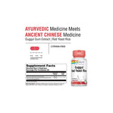 SOLARAY Guggul Gum Extract & Red Yeast Rice | Healthy Cardiovascular Function Support | Ancient Chinese Medicine & Ayurvedic Medicine Combo | 120ct