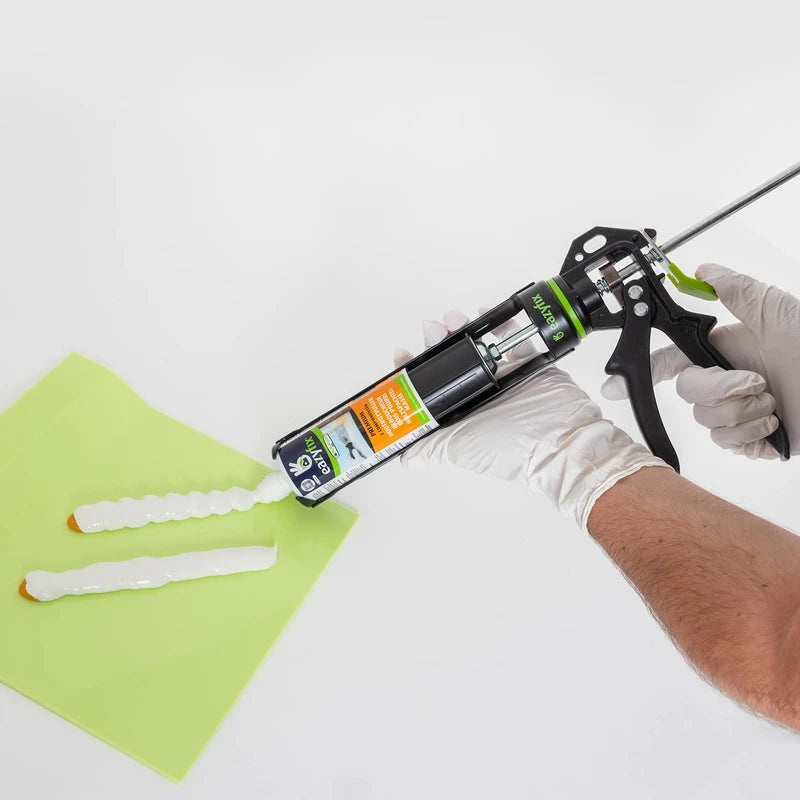 EAZYFIX® - Premium Wood Filler Repair Kit - Wood Rot Standard Set, Filler - 1x Wood Filler, 1x Wood Impregnation, 1x Wood Rot Cutter, 3x Mixing Cups, Disposable Brushes and Wooden Sticks