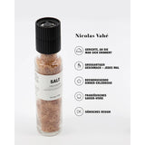 Nicolas Vahe Chilli Salt Ceramic Salt and Herb Mill French Sea Salt with Chilli in Danish Design