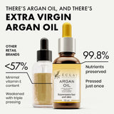 ORGANIC Argan Oil - 100% Pure/Unrefined/Extra-Virgin/Vegan - HAND-HARVESTED & COLD PRESSED in Morocco - Perfect for Skin/Hair/Nails/Face/Body - GMP-Certified/Dermatologist Approved