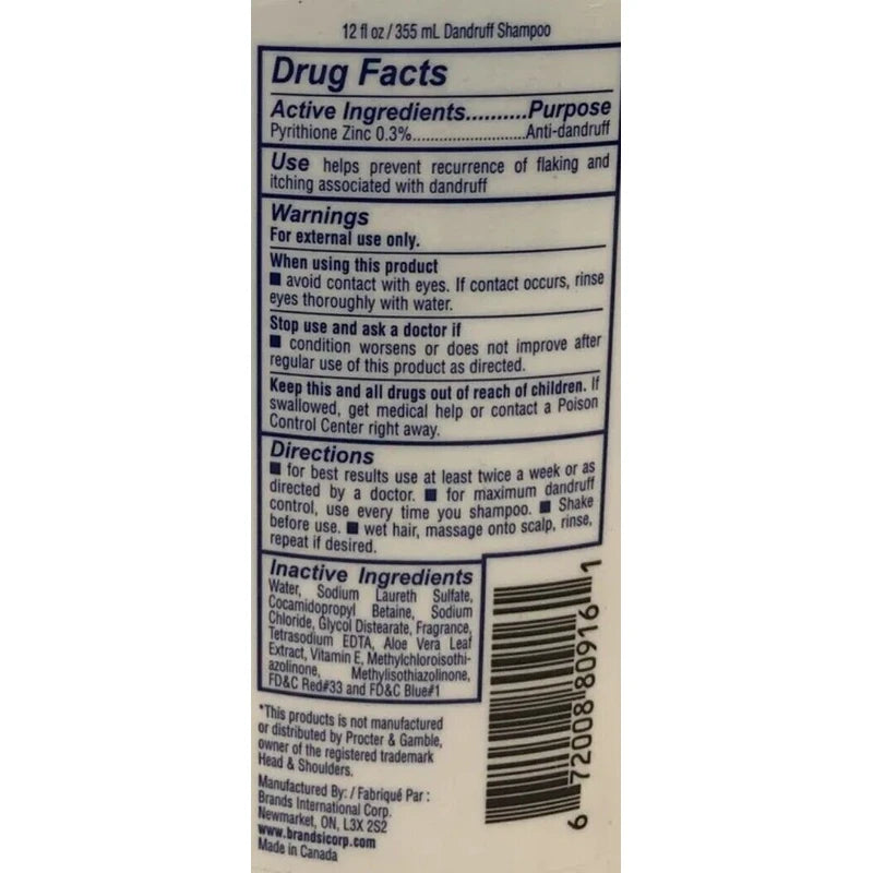 NextGen 2 BOTTLES Of NextGen Salon Professionals Dandruff Shampoo Classic Clean 12 oz