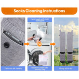 Heated Socks, Heated Socks for Women Men, 5000mAh Rechargeable Electric Heated Socks Up to 8 Hours, Washable Winter Warm Socks for Outdoors Work Fishing Hunting Skiing Riding (Gray)