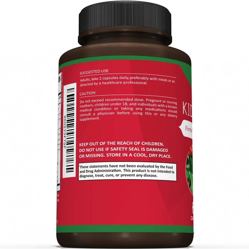 Kidney Cleanse Supplement-Kidney Support Formula With Cranberry - 60 Capsules