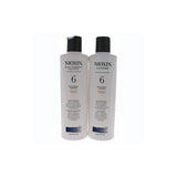 Nioxin Unisex System 6 Cleanser and Scalp Therapy Conditioner Duo, 10.1 Ounce