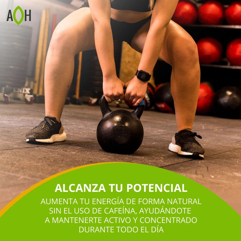 ADAPTOHEAL Adaptoheal Energy Supplement Caffeine Free - Adoptogen Blend with Ashwagandha, Rhodiola Rosea, Maca, Leuzea, Gingseng - Increases Energy, Natural Stress Relief, Focus and Vitality (180 Capsules)