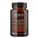 Transresveratrol Kapseln mit Quercetin + Nicotinamid und Vitamin C | Gewichtsreduktion, Antioxidans und Anti-Aging Kapseln | Maximale Absorption | Vegan und frei von Allergenen