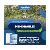 TRAVELAN Anti Diarrhea Travel Medicine for Gas Relief, Bloating, Digestive 3/26+