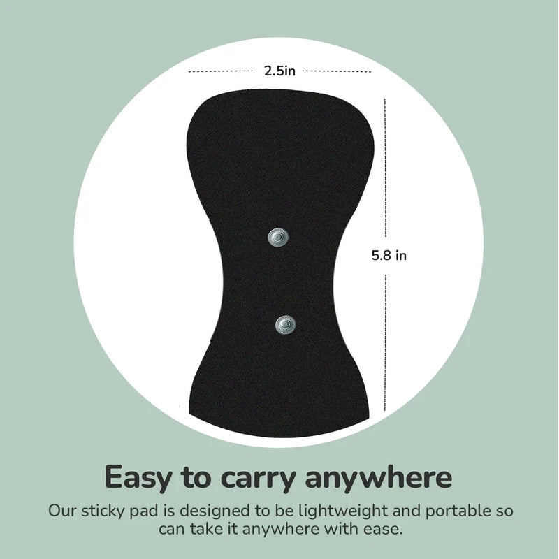 nooro 6-Pack Whole Body Massager Sticky Pads – Hydrogel, Carbon Film, Durable Adhesive, Easy Maintenance