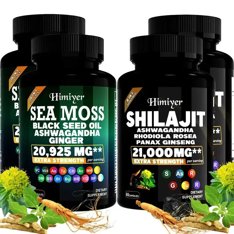 Himiyer 4 pack Himiyer Health Shilajit & Sea Moss, 24-in-1 Formula Ex 2026