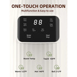 BUAIAHUG 20oz Nut Milk Maker Machine - Multi-Functional Automatic Almond with 10 Blades, Plant-Based, Oat, Soy, and Dairy Free Beverages 12 Hours Timer/Auto-clean/Room Temp/Keep Warm/Boil, White