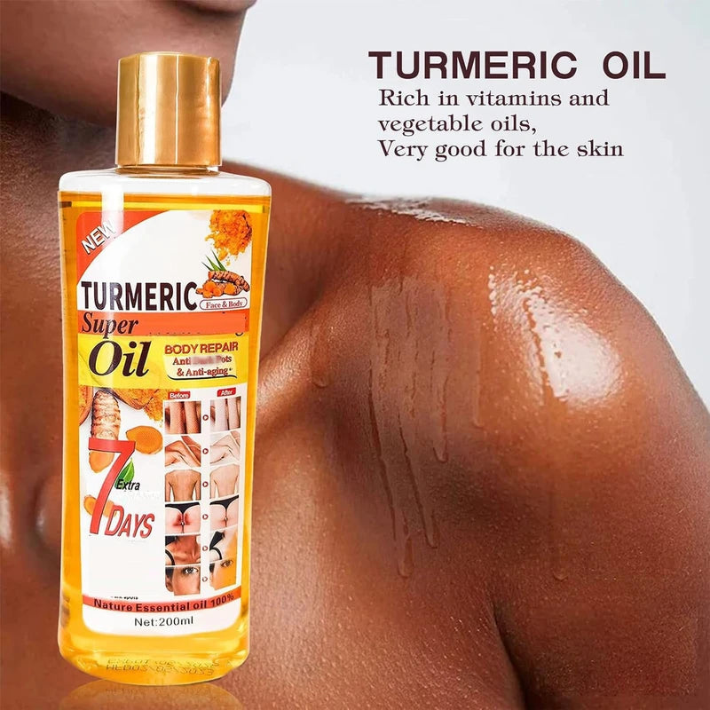 nedraho nedraho Soft 7 Turmeric Body Oil,Soft 7 Turmeric Oil,VeetGold Body Oil,Soft 7 Body Oil for Face & Body Moisturizer,Soft 7 Oil Natural Moisturizing Body Oil for All Skin Types (7 oz/Bottle)