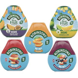 Robinsons Squash’d Mini Variety Pack - 5 Flavour Pack – 1xSummer Fruit, 1xMango & Passion Fruit, 1xOrange, 1xApple & Blackcurrant, And 1xLemon & Lime – No Added Sugar - Bundled by Black Nore Gifts