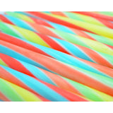 Traditional Handmade Rock Candy Sticks/Stick of Rock - Blackpool Rock and Seaside Rock sweets- Rainbow Fruit Flavour, 10 Sticks