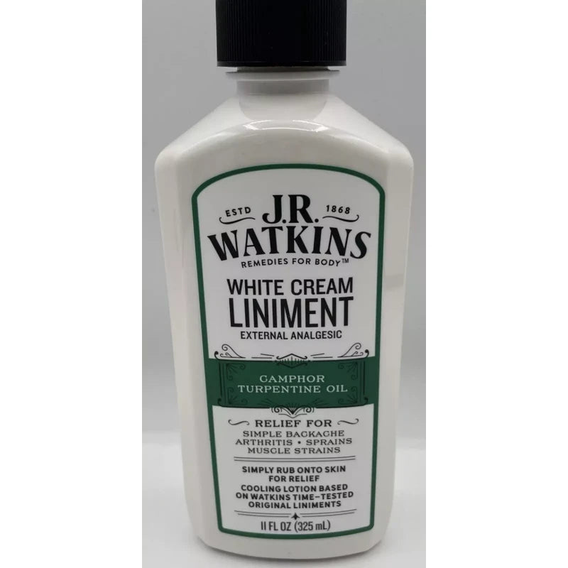 J.R. Watkins White Cream Liniment - 11 Oz Bottle- 2 Pack