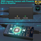 2024Upgraded TV Antenna Up 880+ Miles, Antenna Tv Digital HD Indoor Outdoor Digital Antenna for All TV Support 4K 1080P HD Powerful TV Antenna with Amplifier Signal Booster & Thick Coaxial Cable