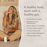 Paulina FITNESS Reset Overnight Digestive Aid, Bloating Relief, & Gut Health Supplement | Natural Detox & Digestive Cleanse to Support Weight Management and Relieve Constipation | 90 Capsules