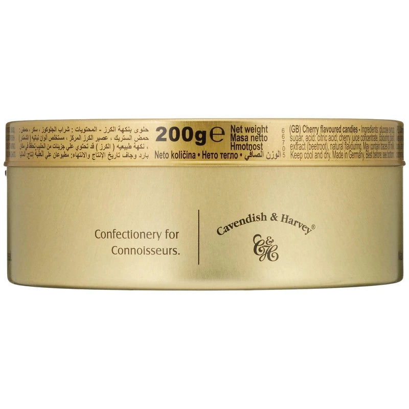Cavendish & Harvey - Liquorice Drops - Sweets, 130 g in Metal Tin Special Edition