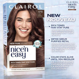 Clairol Nice'n Easy Pure Brunettes Permanent Hair Dye, 6.5PB Lightest Latte Blush Brown Hair Color, Pack of 1