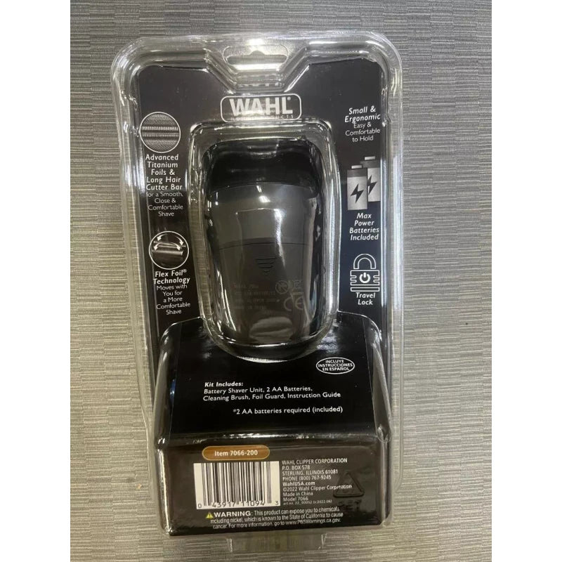 Wahl - Bump Prevent Hypoallergenic Battery Shaver with Travel Lock #7066-200 NEW