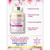 Carlyle Collagen with Vitamin C | 6000Mg | 120 Caplets | Multi Collagen Peptide