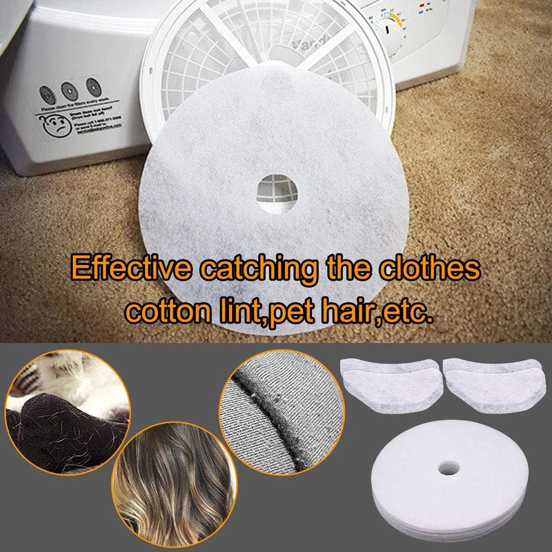 10 PCS Dryer Exhaust Filter for Panda Dryer Filter-365 days QA-Universal Lint Filter Cloth Dryer Replacement Include 8 Exhaust Filters & 2 Air Intake Filters for Magic Chef/Son ya-BY AMI PARTS