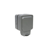 Lieber Silk White 1 Gang Outdoor Dimmer Switch IP66 Trailing/Leading Edge with Enkin Technology 150W LED (300w Halogen/Incandescent) | Weatherproof, Stormproof, Dirt and Rubble Free, Durable