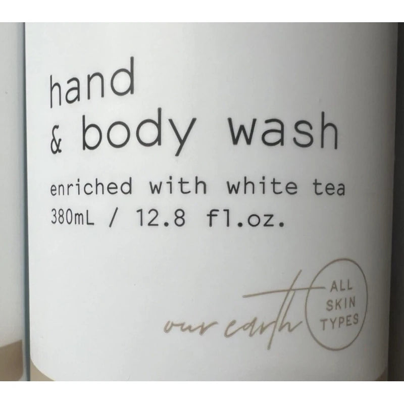 Terra Green 2 Bottles Terra Green HAND & BODY WASH Enriched With White Tea 12.8oz - Wyndham