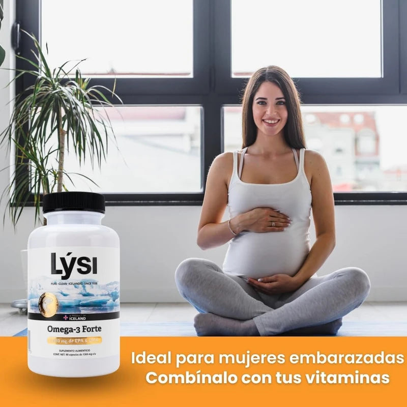 Lysi Omega-3 Forte | 90 Cápsulas | 1030mg EPA + DHA | Aceite de Pescado Salvaje