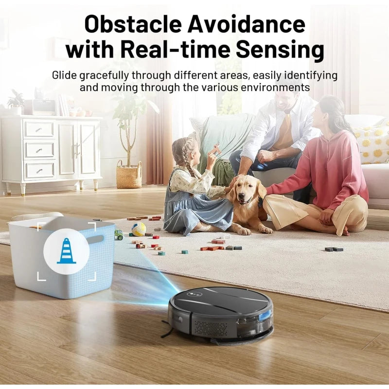Tipdiy Robot Vacuum and Mop Combo, 4200Pa Powerful Robotic Vacuum Cleaner, G90