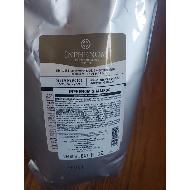 MILBON INPHENOM SHAMPOO ---2500 ML REFILL
