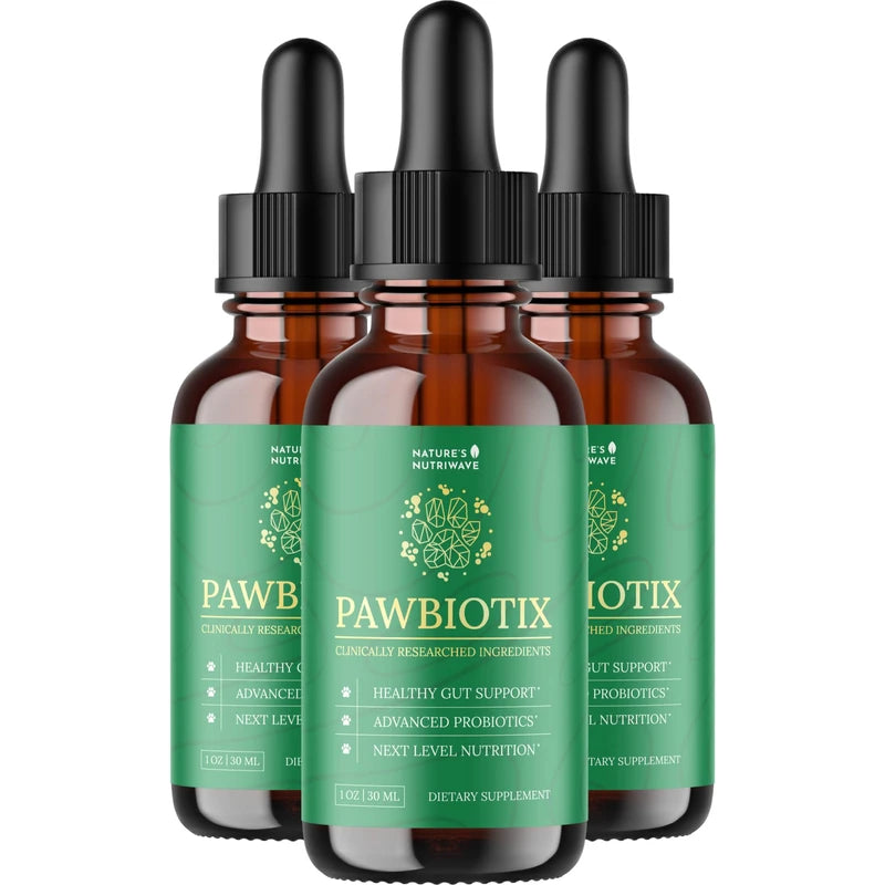 Pawbiotix Liquid probiotics for Dogs - Dog probiotics for Digestive Health | 100% Natural Dog Gut Health probiotics | probiotics for Dogs | Original Formula, Beacon Flavor, 1oz, 3 Month Supply | Nature’s NutriWave