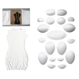Pro Modular Dress Form Padding Plus Size Kit (24 Pieces) – Adjustable Body Form Padding Set for Sewing and Mannequin – Adult Female Dress Padding – Dress Making and Tailoring Accessories