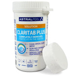 Astral Pool Claritab 5 x 20 g Tablets - Highly Concentrated Flocculation Tablet with Double Effect Coagulation & Flocculation Water Filtration Slow Dissolving for Use in Skimmer Basket