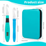 KXK Crochet Hooks Set Digital – Original Ergonomic Counter to Track Rows and Stitches – Crochet Kit with 18 Different Size Interchangeable Crochet Needle with 2 Levels Led