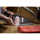Lepage 2in1 Seal & Bond Sealant - Indoor Caulking for Kitchen, Bathroom Sink & Shower, Flexible & Water Resistant - 295 ml Cartridge, White, 1 Pack