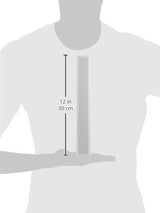 Amazon Basics 3-Ring Binder with Round Rings and Interior Pockets, 1-Inch, White, 4-Pack