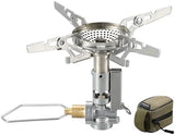 CAMPINGMOON Canister Top Stove Portable Compact Foldable w/Micro Regulator w/4Flex w/igniter XD-2F