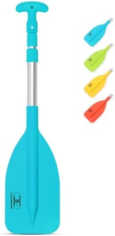OCEANBROAD Telescoping Emergency Paddle 21''-42''/26''-54'' Aluminium Shaft for Kayaing Boating Canoeing River Tubing
