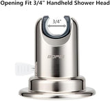 BOPai Vacuum Suction Cup Shower Head Holder, Adjustable 20 Degrees from The Wall - Brushed Nickel