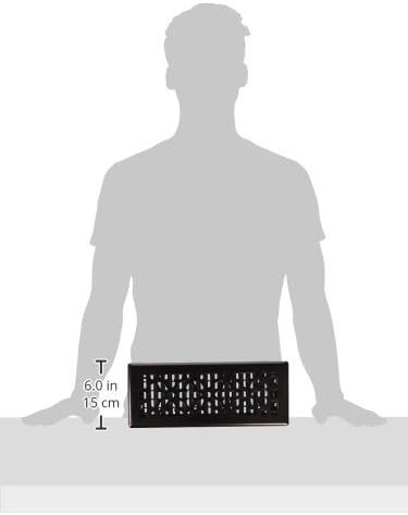 Decor Grates AGH412-RB Gothic Steel Floor Register 4x12 Inch, Bronze