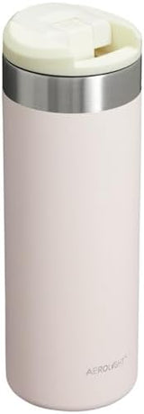 Stanley AeroLight Transit Bottle 16 oz | Locking Drink Through Lid | Leak Resistant Water Bottle or Coffee Travel Mug | Lightweight Insulated Stainless Steel | BPA-Free | Rose Quartz