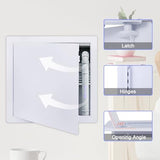 Suteck Plumbing Access Panel for Drywall Ceiling 14x14 Inch Reinforced Plastic Wall Access Doors Removable Hinged White
