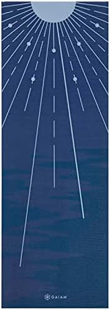 Gaiam Print Yoga Mat, Non Slip Exercise & Fitness Mat for All Types of Yoga, Pilates & Floor Exercises